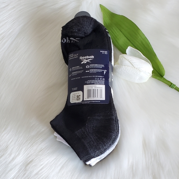 Reebok Men's Low Cut Socks 6 Pack - Picture 3 of 6
